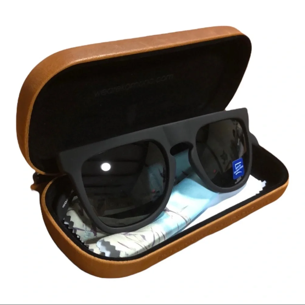 KOMONO Bennet black rubber sunglasses (NEW)